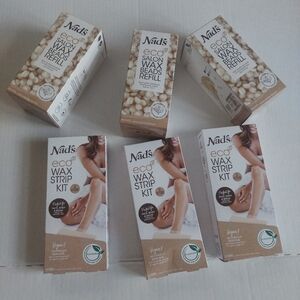 6 Pcs New Nads Eco Wax Strip Kit / Nads Wax Refils